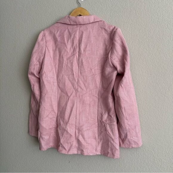 Pink Raffinéa Double Breasted Blazer Oversized Size Large - Picture 5 of 8